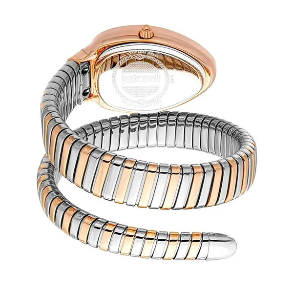 Đồng Hồ Nữ Just Cavalli Quartz JC1L227M0085 Signature Snake Serpente Màu Xanh Vàng Gold - Đồng hồ - Vua Hàng Hiệu