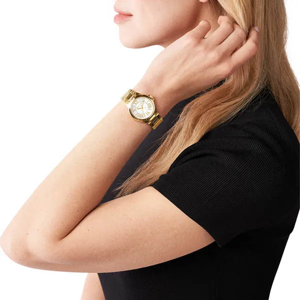 Đồng Hồ Nữ Michael Kors Camille Three-Hand Gold-Tone Stainless Steel Watch MK7255 Màu Vàng - Đồng hồ - Vua Hàng Hiệu