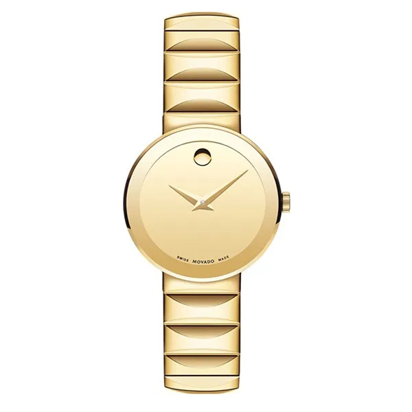 Đồng Hồ Nữ Movado Quartz 0607214 Sapphire Yellow Gold-Plated Mirror Dial Màu Vàng - Đồng hồ - Vua Hàng Hiệu