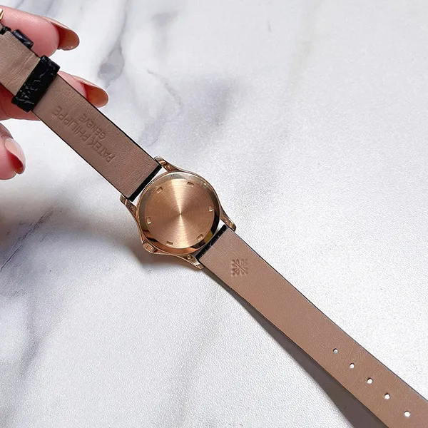 Đồng Hồ Nữ Patek Philippe Calatrava Màu Nâu