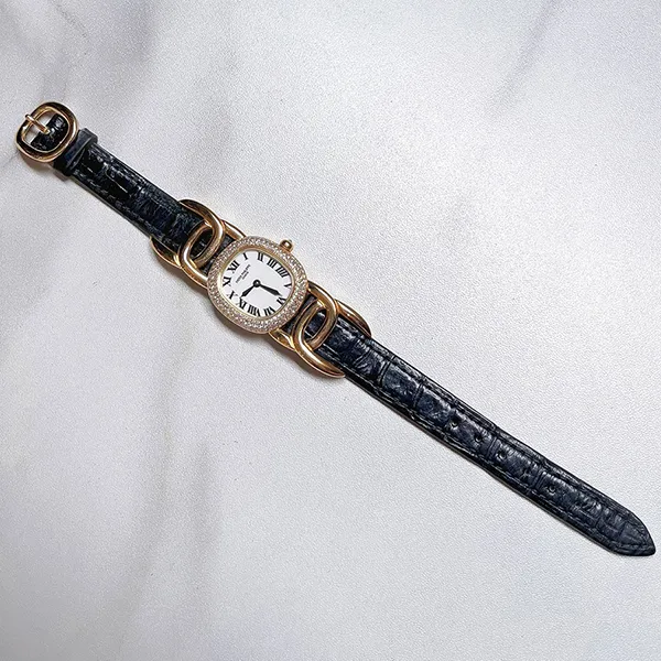 Đồng Hồ Nữ Patek Philippe Lady Golden Ellipse Màu Đen