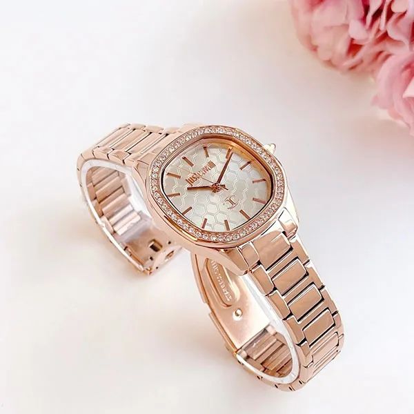 Đồng Hồ Nữ Roberto Cavalli Quartz JC1L263M0075 Màu Vàng Hồng