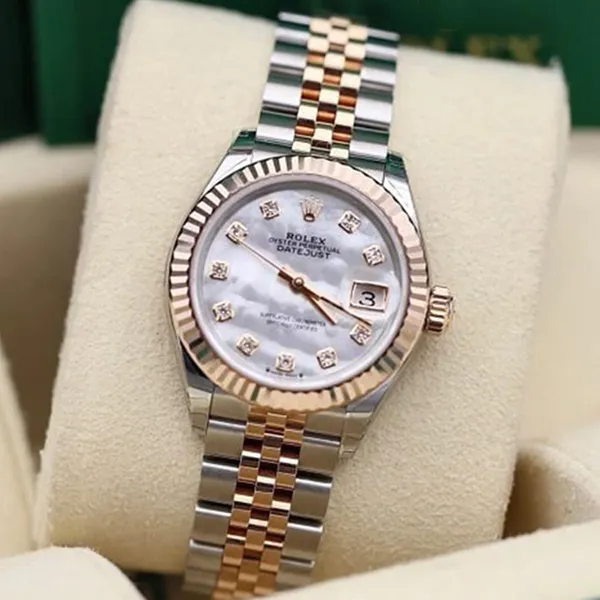 Đồng Hồ Nữ Rolex Lady-Datejust MOP 28mm 279171-0013 Màu Bạc/Vàng Hồng - Đồng hồ - Vua Hàng Hiệu