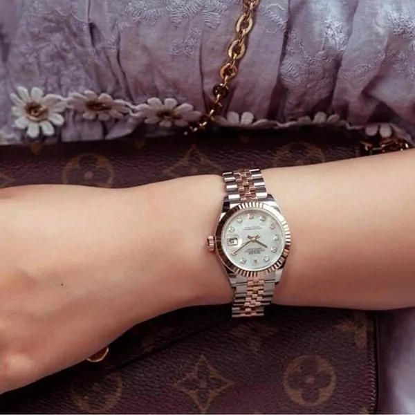 Đồng Hồ Nữ Rolex Lady-Datejust MOP 28mm 279171-0013 Màu Bạc/Vàng Hồng - Đồng hồ - Vua Hàng Hiệu