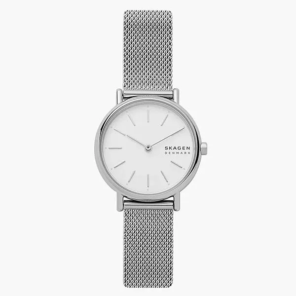 Đồng Hồ Nữ Skagen Signatur Lille Slim Steel Mesh Watch SKW2692 Màu Bạc