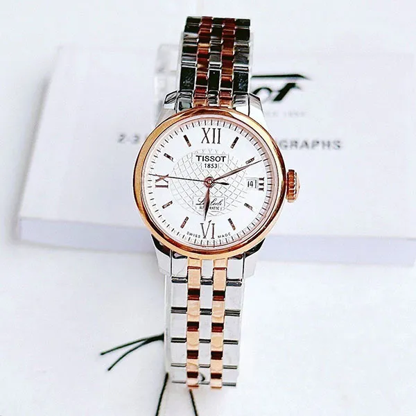 Đồng Hồ Nữ Tissot Automatic T41.2.183.33 Le Locle Màu Demi (Vàng Hồng - Bạc)
