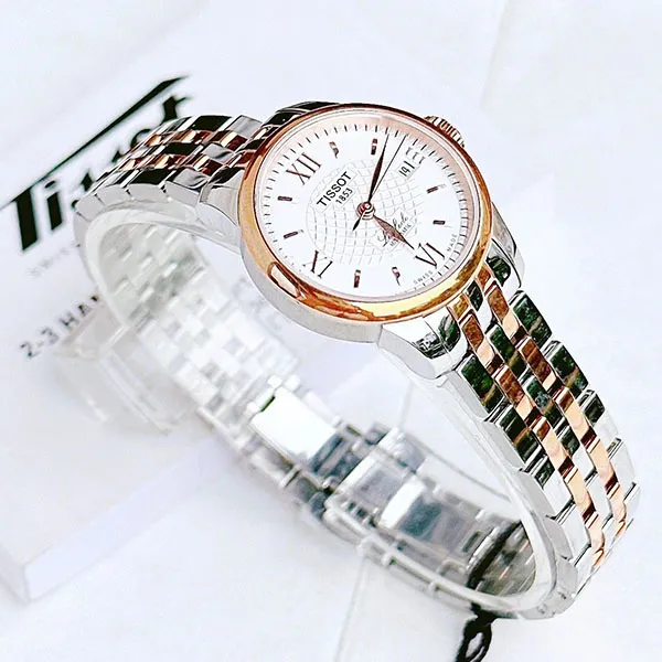 Đồng Hồ Nữ Tissot Automatic T41.2.183.33 Le Locle Màu Demi (Vàng Hồng - Bạc)