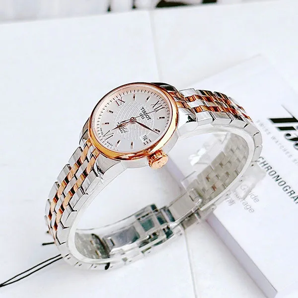 Đồng Hồ Nữ Tissot Automatic T41.2.183.33 Le Locle Màu Demi (Vàng Hồng - Bạc)