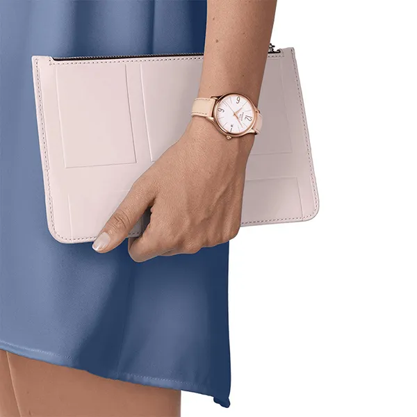 Đồng Hồ Nữ Tissot Bella Ora White Dial White Leather Ladies T103.210.36.017.00 Màu Vàng Hồng/Trắng