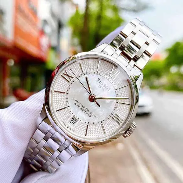 Đồng Hồ Nữ Tissot Chemin Des Tourelles Powermatic 80 Ladies T099.207.11.118.00 (T0992071111800) Màu Bạc
