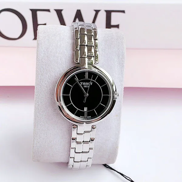 Đồng Hồ Nữ Tissot Flamingo T094.210.11.051.00 Màu Bạc Đen - Đồng hồ - Vua Hàng Hiệu