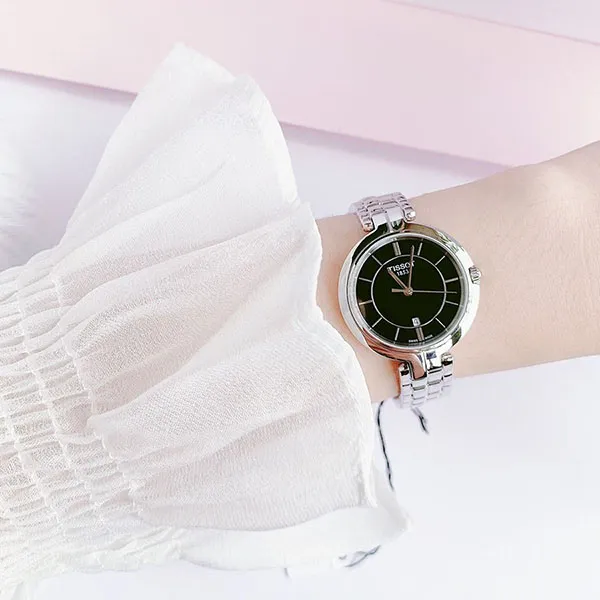 Đồng Hồ Nữ Tissot Flamingo T094.210.11.051.00 Màu Bạc Đen - Đồng hồ - Vua Hàng Hiệu