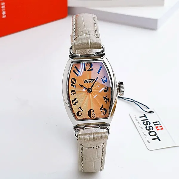 Đồng Hồ Nữ Tissot Heritage Porto Small Lady T128.109.16.282.00 Màu Cam