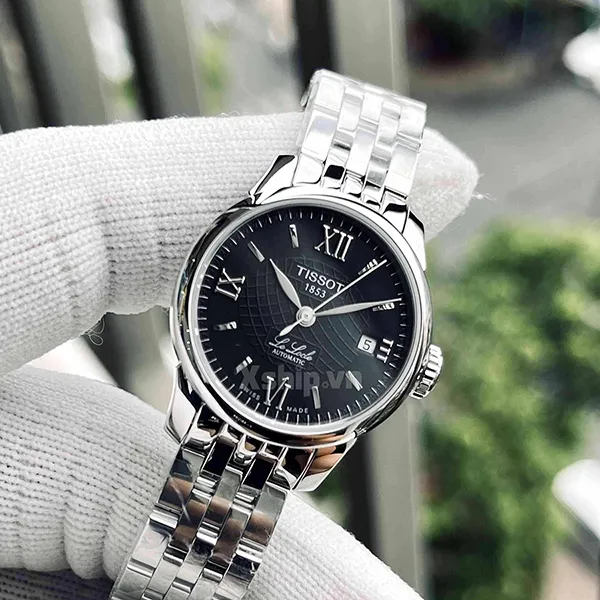 Đồng Hồ Nữ Tissot Le Locle T41.1.183.53 Swiss Watch 25mm Màu Đen Bạc