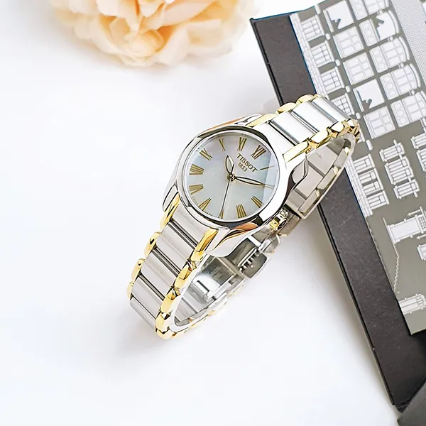 Đồng Hồ Nữ Tissot T-Wave Women's Watch T0232102211300 Màu Vàng Bạc