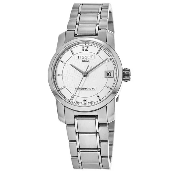 Đồng Hồ Nữ Tissot Titanium Automatic Silver Dial Steel T087.207.44.037.00 Màu Trắng Bạc - Đồng hồ - Vua Hàng Hiệu
