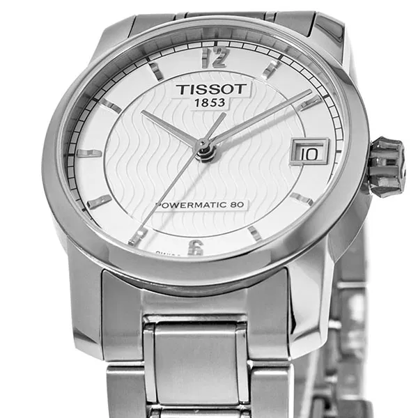 Đồng Hồ Nữ Tissot Titanium Automatic Silver Dial Steel T087.207.44.037.00 Màu Trắng Bạc - Đồng hồ - Vua Hàng Hiệu