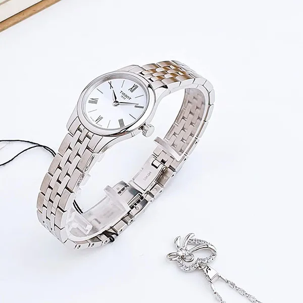 Đồng Hồ Nữ Tissot Tradition 5.5 Lady T063.009.11.018.00 (T0630091101800) Màu Bạc Trắng