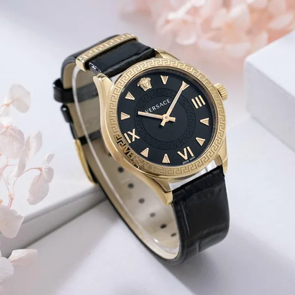 Đồng Hồ Nữ Versace Hellenyium Lady Watch VE2S00222 Màu Đen Vàng