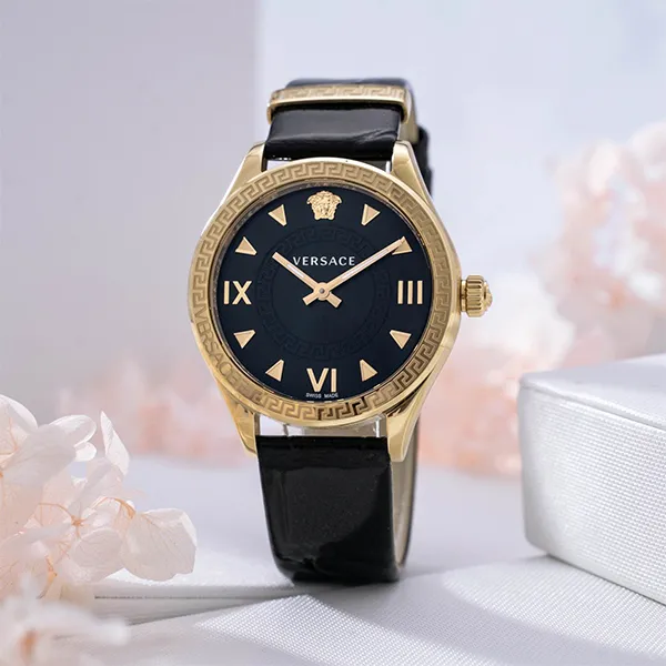 Đồng Hồ Nữ Versace Hellenyium Lady Watch VE2S00222 Màu Đen Vàng