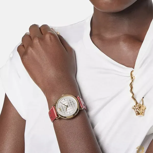 Đồng Hồ Nữ Versace Medusa Chain Watch 37mm VELV00320 Màu Đỏ Mận - Đồng hồ - Vua Hàng Hiệu