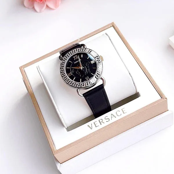 Đồng Hồ Nữ Versace Medusa Quartz Black Dial Ladies Watch VEPU00921 Màu Đen - Đồng hồ - Vua Hàng Hiệu