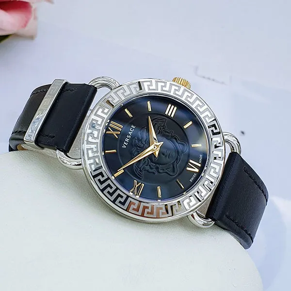 Đồng Hồ Nữ Versace Medusa Quartz Black Dial Ladies Watch VEPU00921 Màu Đen - Đồng hồ - Vua Hàng Hiệu