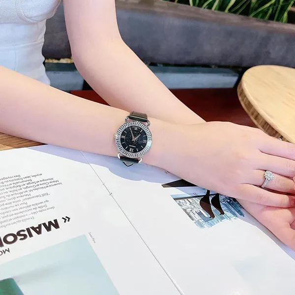 Đồng Hồ Nữ Versace Medusa Quartz Black Dial Ladies Watch VEPU00921 Màu Đen - Đồng hồ - Vua Hàng Hiệu