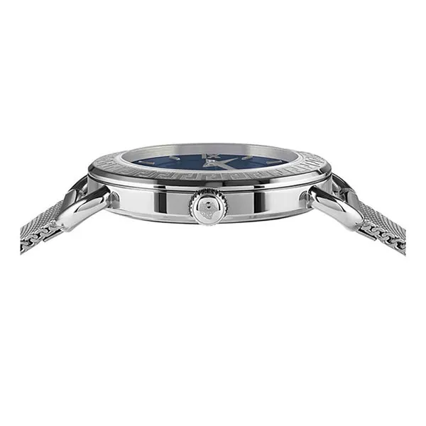 Đồng Hồ Nữ Versace Medusa Quartz VEPU01521 36mm Màu Bạc Xanh