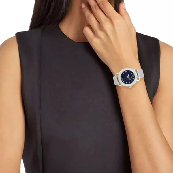 Đồng Hồ Nữ Versace Medusa Quartz VEPU01521 36mm Màu Bạc Xanh