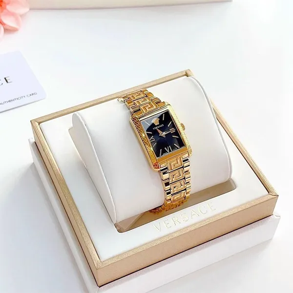 Đồng Hồ Nữ Versace Toneau Lady Màu Vàng Gold