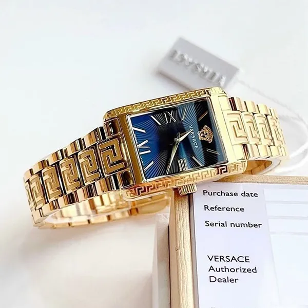 Đồng Hồ Nữ Versace Toneau Lady Màu Vàng Gold