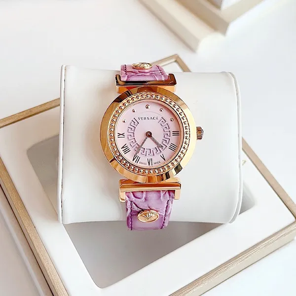 Đồng Hồ Nữ Versace Vanity P5Q80D702S702 Màu Tím Vàng Hồng
