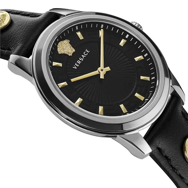 Đồng Hồ Nữ Versace Women VEPX01521 Greca 38mm Quartz Watch Màu Đen