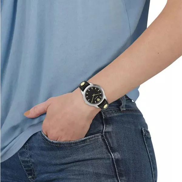 Đồng Hồ Nữ Versace Women VEPX01521 Greca 38mm Quartz Watch Màu Đen