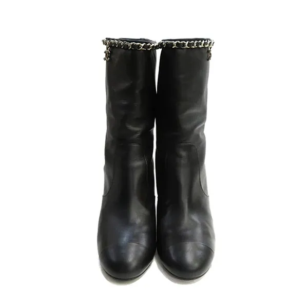 Giày Boot Nữ Chanel CC Interlocking Logo G27249 Màu Đen Size 35.5 - Giày - Vua Hàng Hiệu