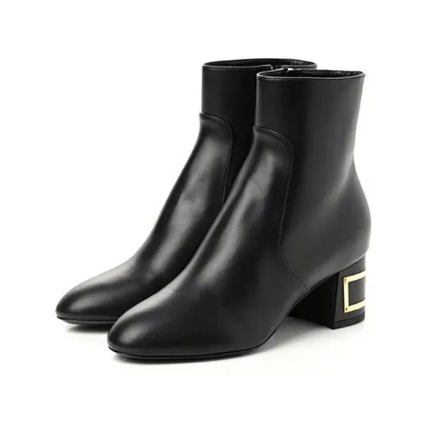 Giày Boot Nữ Louis Vuitton LV Bliss Ankle Màu Đen Size 35.5