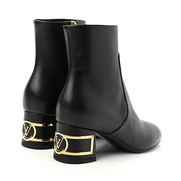 Giày Boot Nữ Louis Vuitton LV Bliss Ankle Màu Đen Size 35.5