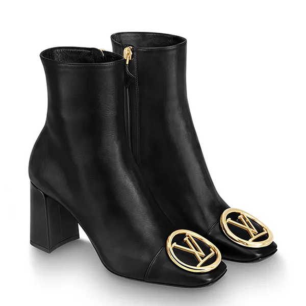 Giày Boot Nữ Louis Vuitton LV Madeleine Ankle 1A5BPA Màu Đen Size 37.5