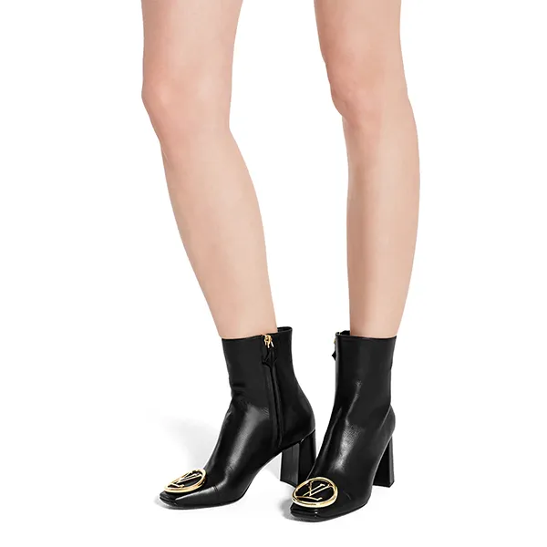 Giày Boot Nữ Louis Vuitton LV Madeleine Ankle 1A5BPA Màu Đen Size 37.5