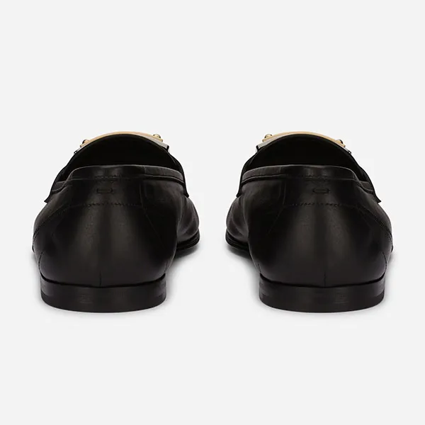 Giày Lười Dolce & Gabbana D&G Pantofola In Black A50483AE10280999 Màu Đen Size 42