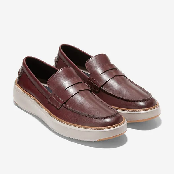 Giày Lười Nam Cole Haan Grandpro Topspin Penny Loafer Màu Đỏ Đun Size 41.5 - Giày - Vua Hàng Hiệu
