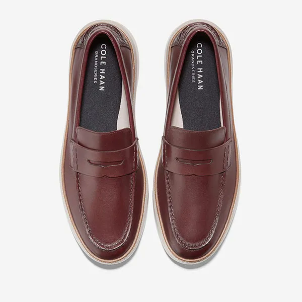 Giày Lười Nam Cole Haan Grandpro Topspin Penny Loafer Màu Đỏ Đun Size 41.5 - Giày - Vua Hàng Hiệu