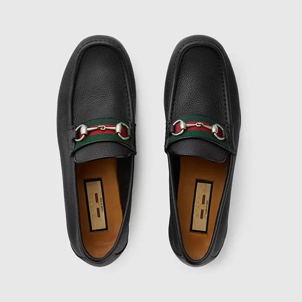 Giày Lười Nam Gucci Horsebit Loafer Black 673819 1WQ10 106 Màu Đen Size