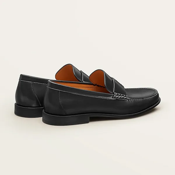 Giày Lười Nam Hermès Duke Loafer Màu Đen Size 41