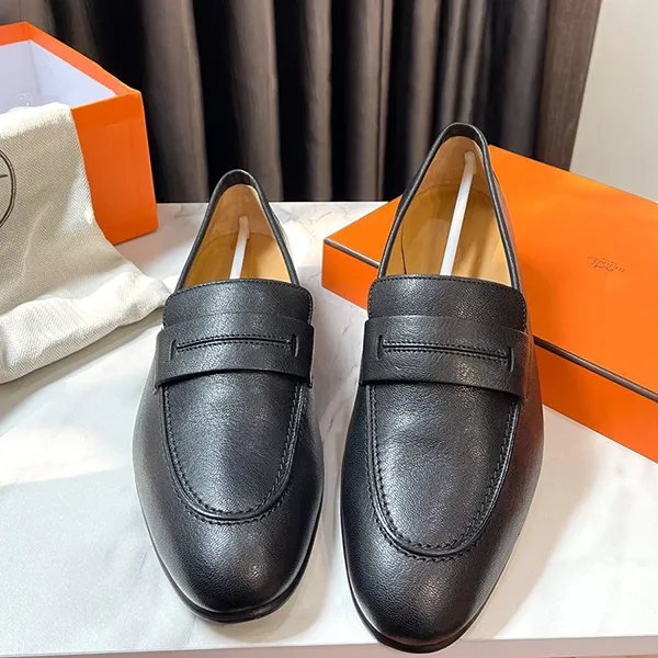 Giày Lười Nam Hermès Loafer Màu Đen Size 41.5 - Giày - Vua Hàng Hiệu
