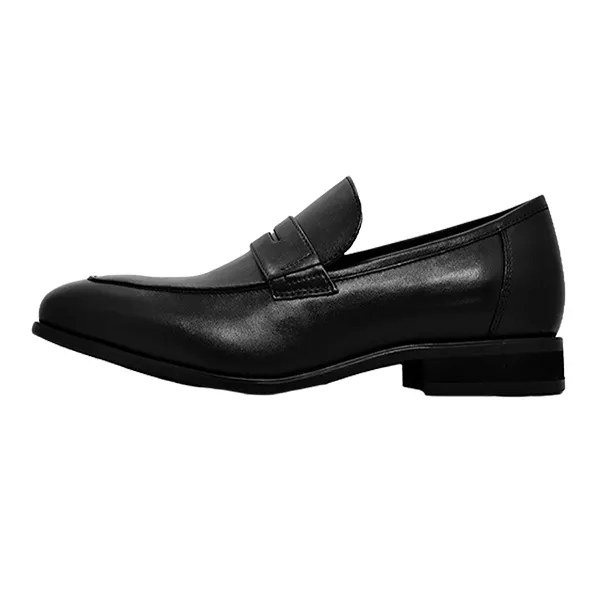 Giày Lười Nam Madras Modello Leather Shoes 4104BLA Màu Đen Size 40