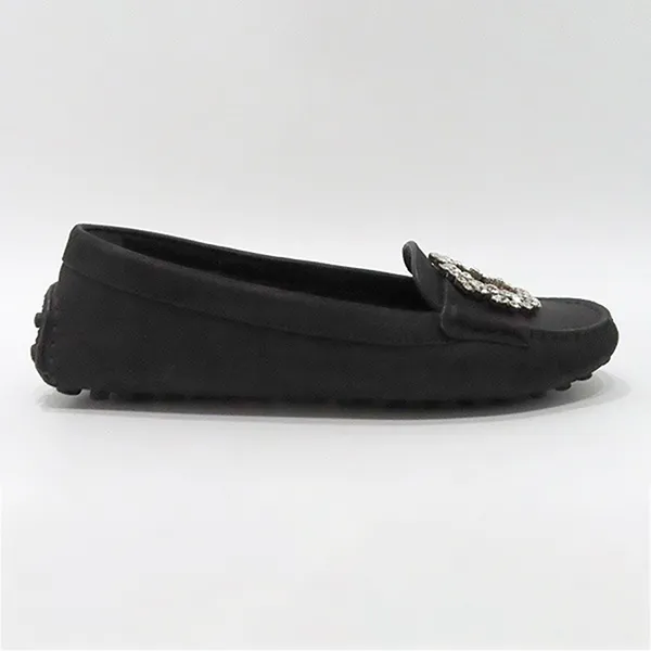 Giày Lười Nữ Louis Vuitton LV 1A5MLD Black Dauphine Flat Driving Shoes Loafer Màu Đen Size 37.5 - Giày - Vua Hàng Hiệu