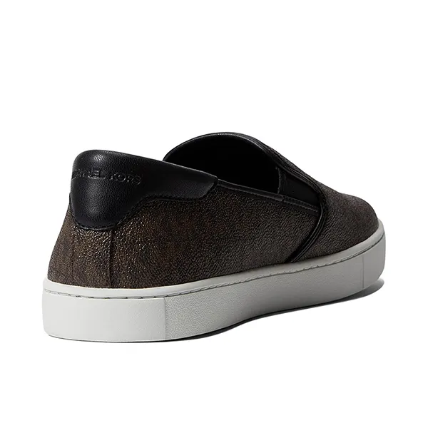 Giày Slip On Nam Michael Kors Mk Nate Logo Slip-On Sneaker 42F1NAFP1Q Màu Nâu Size 7.5