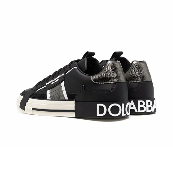 Giày Sneaker Dolce & Gabbana D&G 2.Zero Custom Leather Màu Đen Size 5